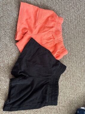 Garanimals Coral and Black Toddler Shorts - 2 Pack